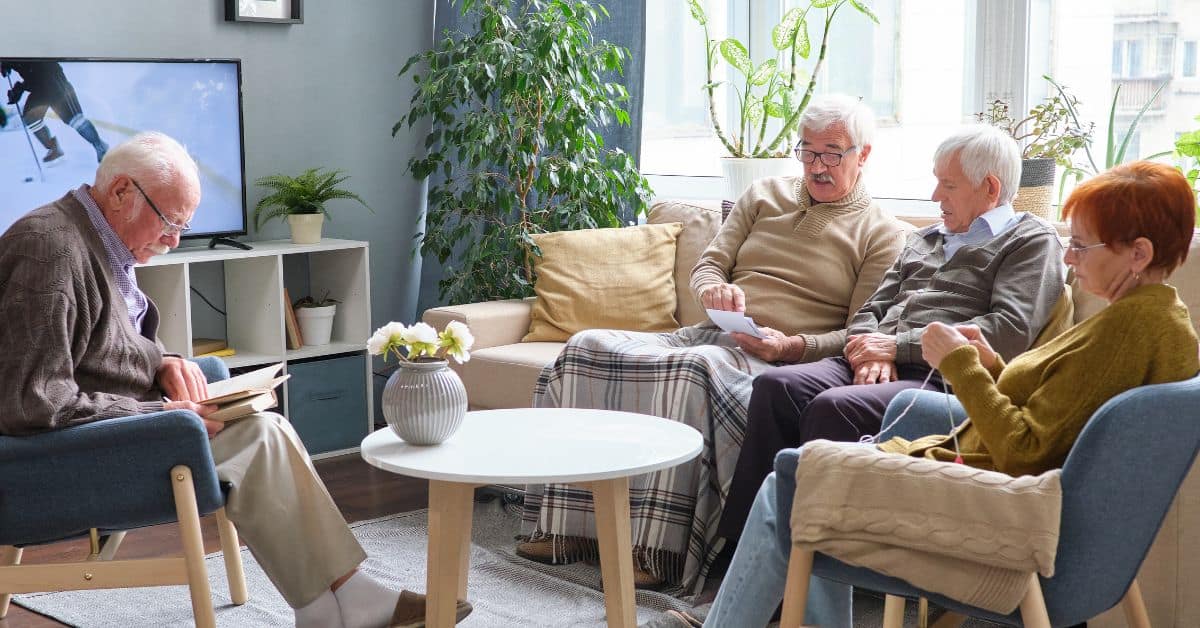 Seniors In Assisted Living Facility